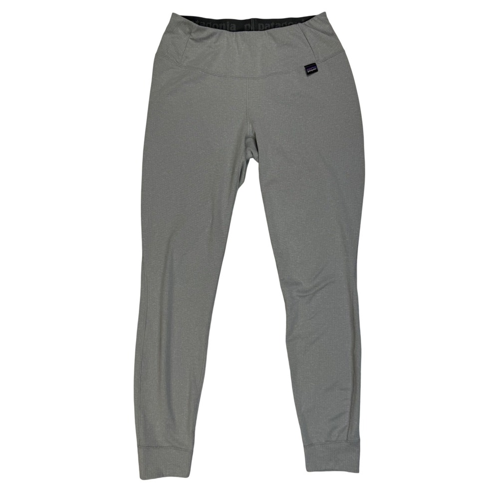 Patagonia Womens Capilene Midweight Baselayer Bottoms Grey Polartec 44492 Size S